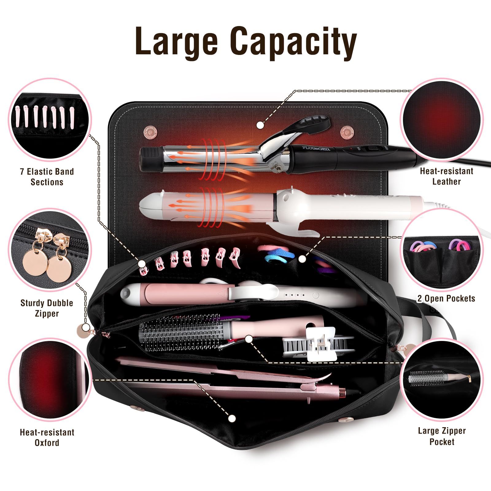 SS bag fits Babyliss, Chi, Hot Tools, GHD and more.