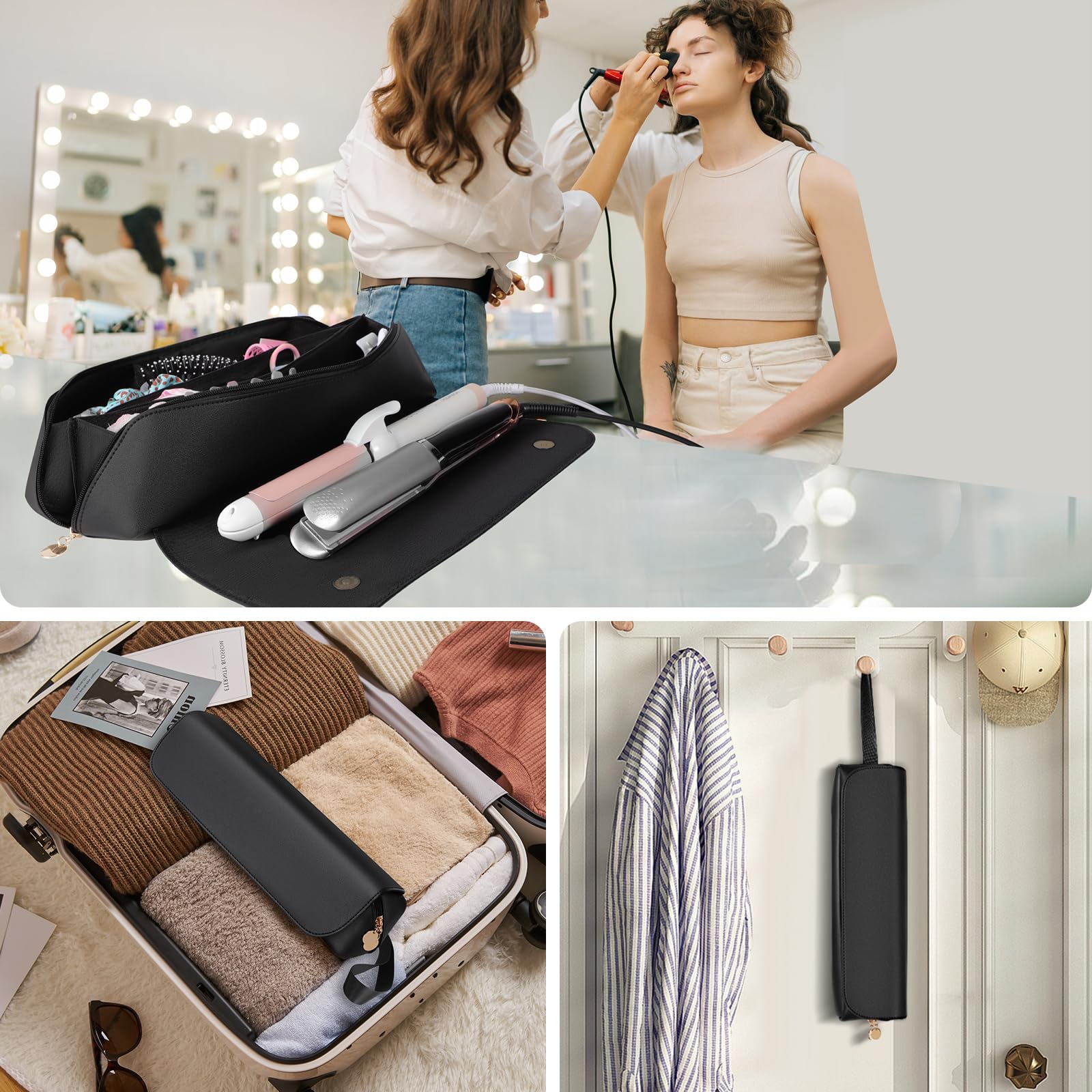 SS bag organizes essentials with pockets and elastic bands.