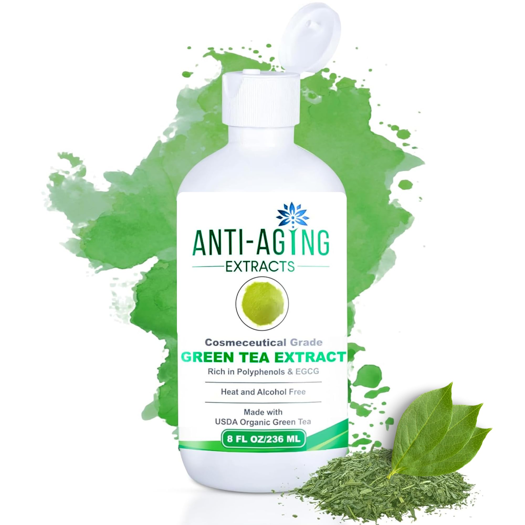 St. Croix Pure Green Tea Extract bottle supports skin and hair antioxidants.