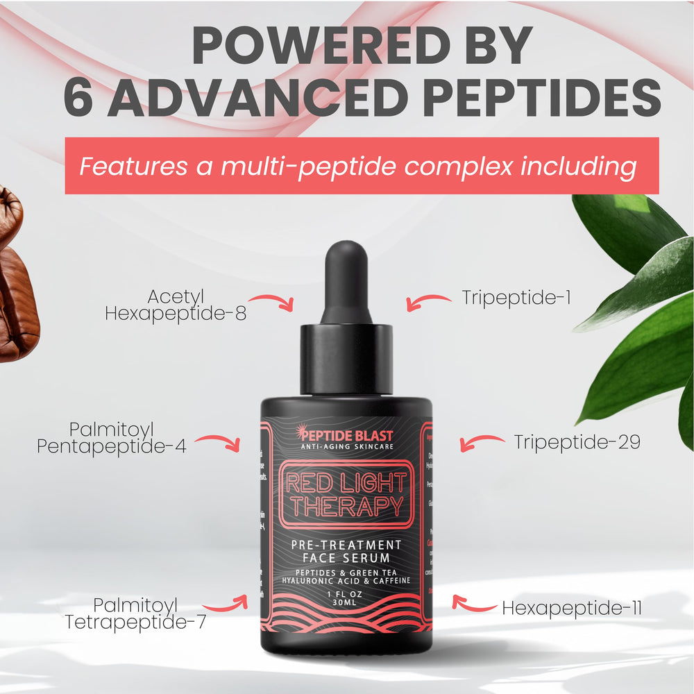 St. Croix red light activation serum watery texture spreading evenly before red light therapy.