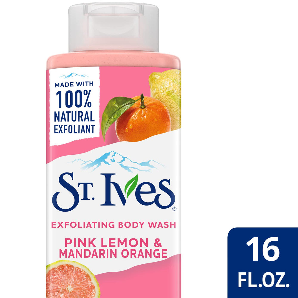 St. Ives creamy lather on skin during shower