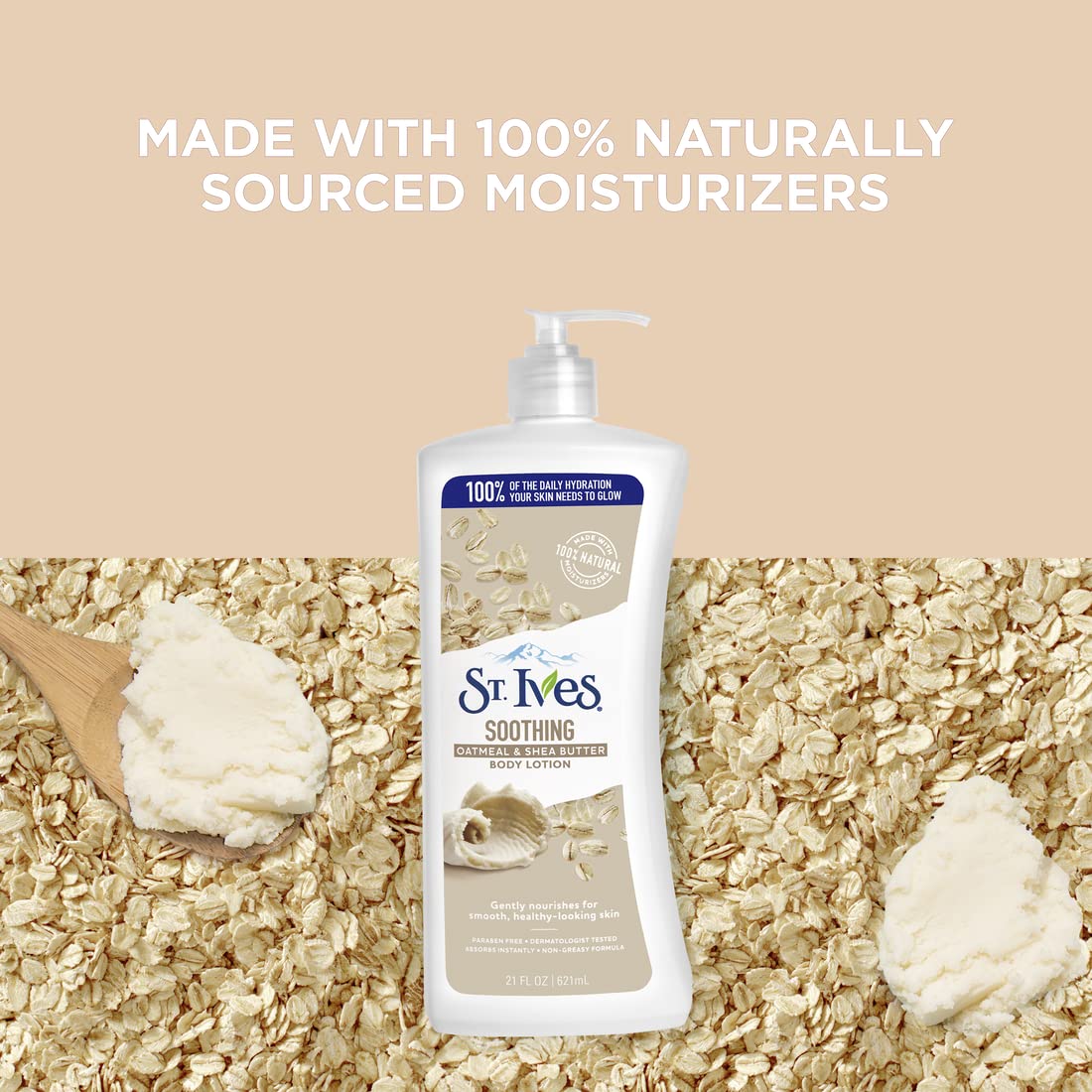 St. Ives cruelty-free, PETA-certified lotion brand logo.