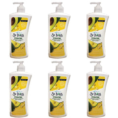 St. Ives Daily Hydrating Vitamin E & Avocado lotion bottle delivers daily moisture for smooth skin.