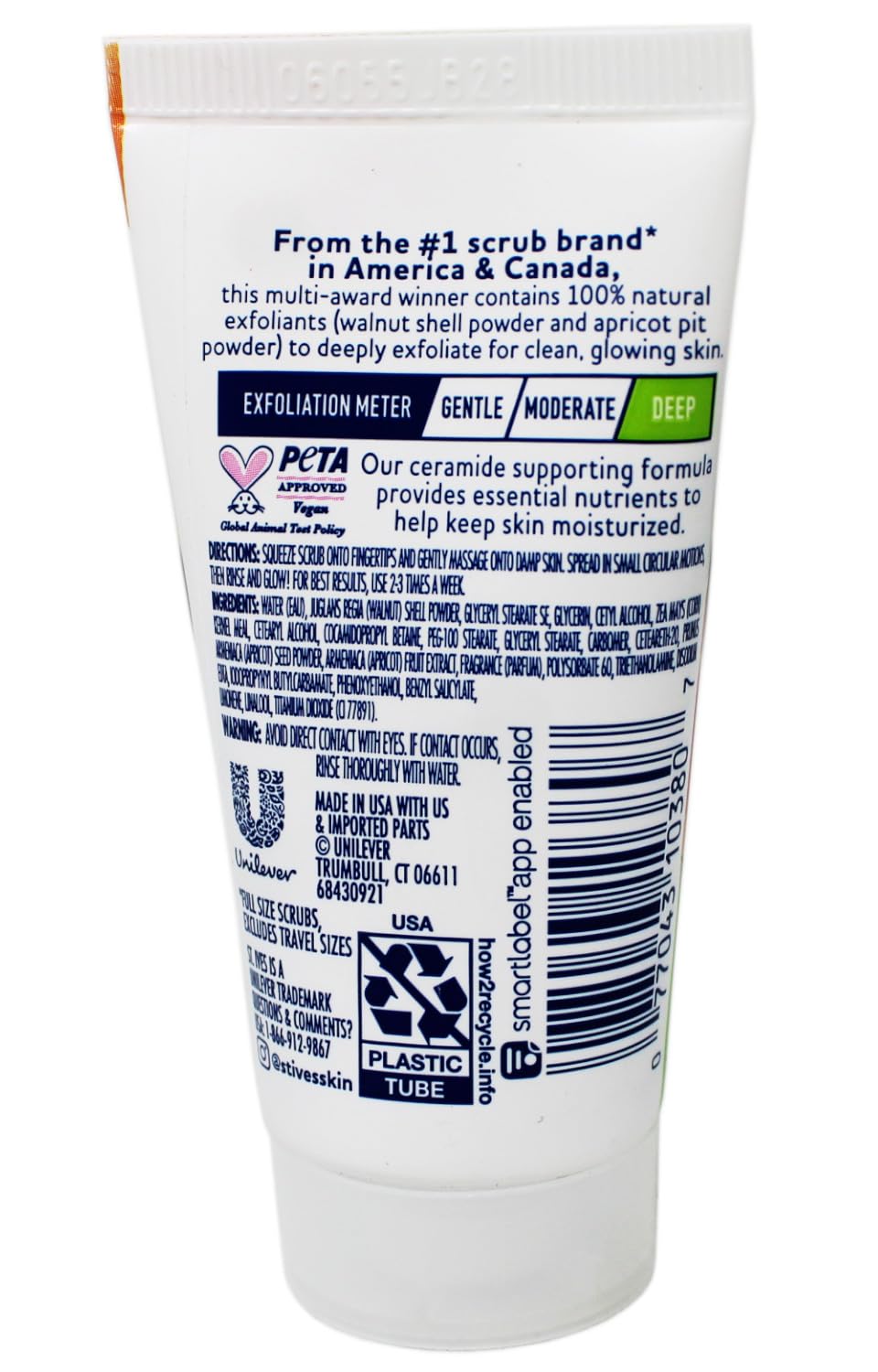 St. Ives Fresh Skin Scrub applying to face during routine for refreshed skin.