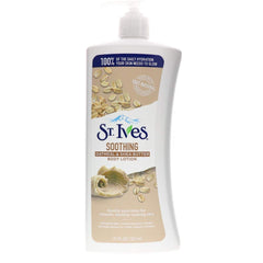 St. Ives Nourish and Soothe lotion bottle for everyday hydration with oatmeal and shea butter.