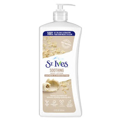 St. Ives oatmeal and shea butter cream highlights natural ingredients.