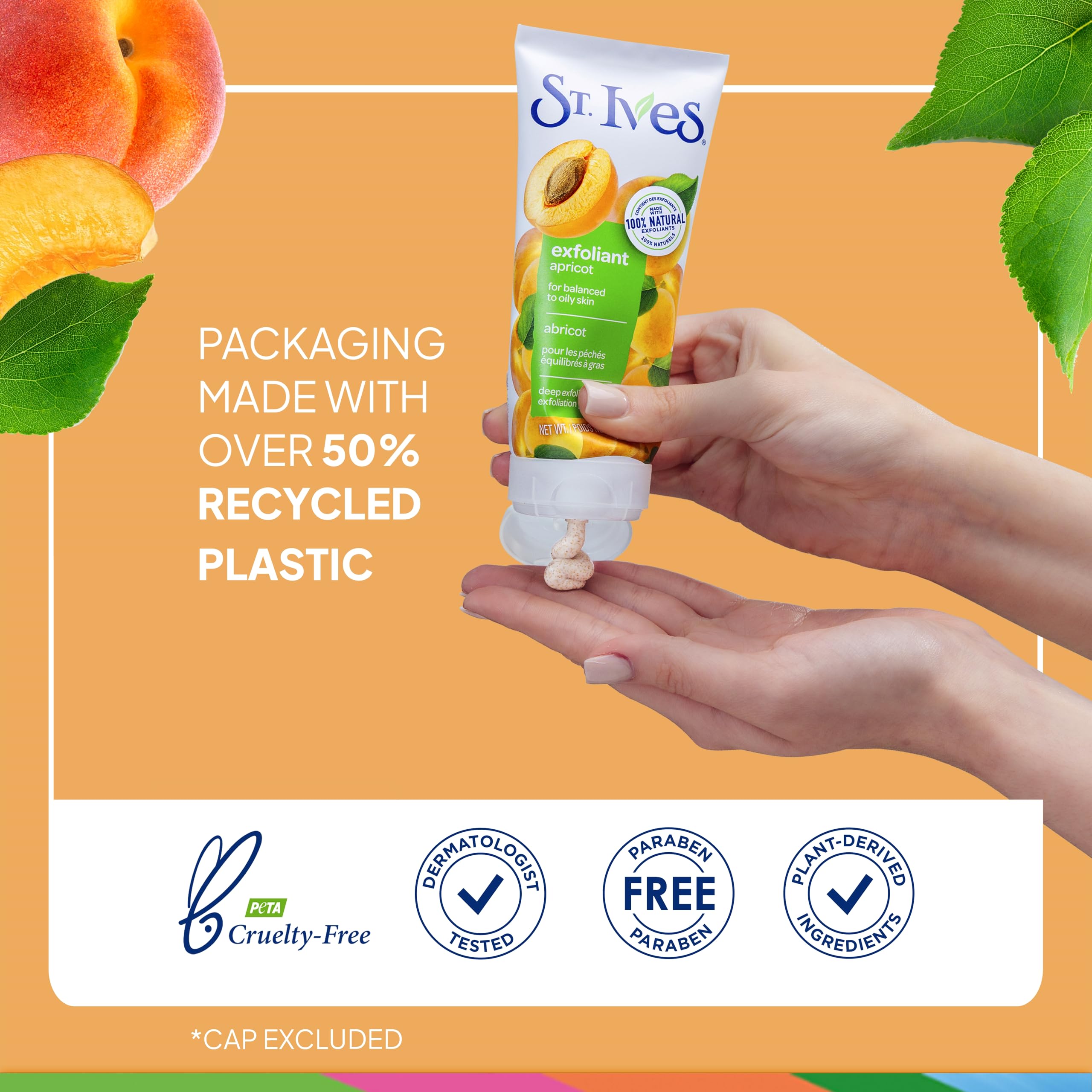 Paraben-free and oil-free formula supports clear, breathable skin