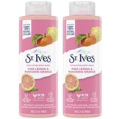 St. Ives Pink Lemon & Mandarin bottle front with refreshing citrus scent