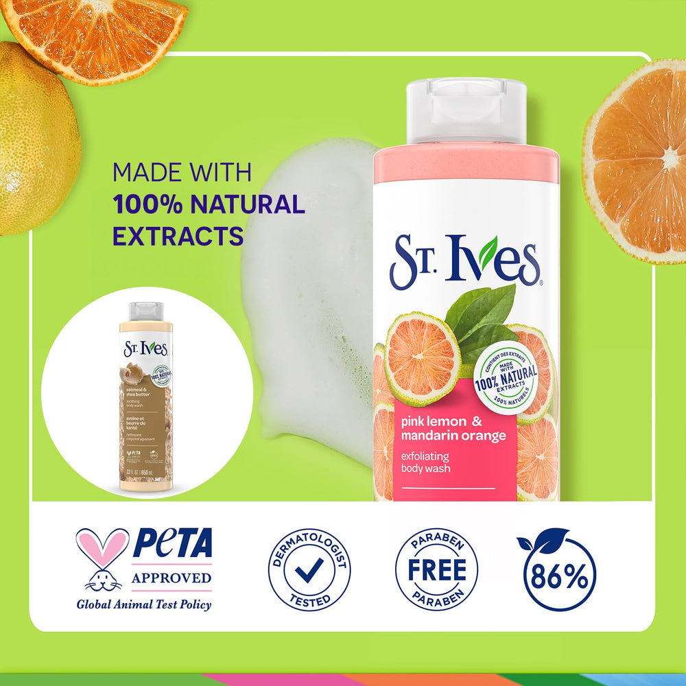 St. Ives recycled plastic bottle emphasizes sustainable packaging