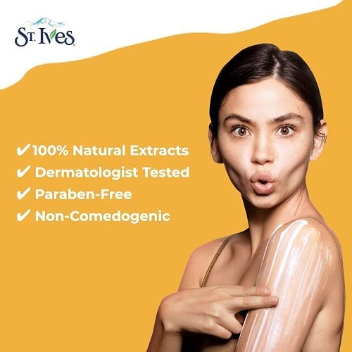 St. Ives Renewing Lotion on forearm during slow massage demonstrates soft, supple results.