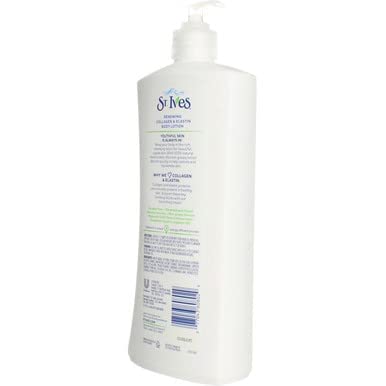 St. Ives Renewing Lotion label with dermatologist-tested mark conveys safe everyday use.