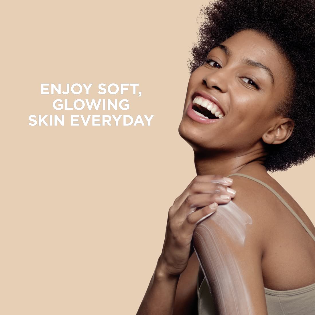 St. Ives rich, creamy lotion texture shown on skin with no greasiness.