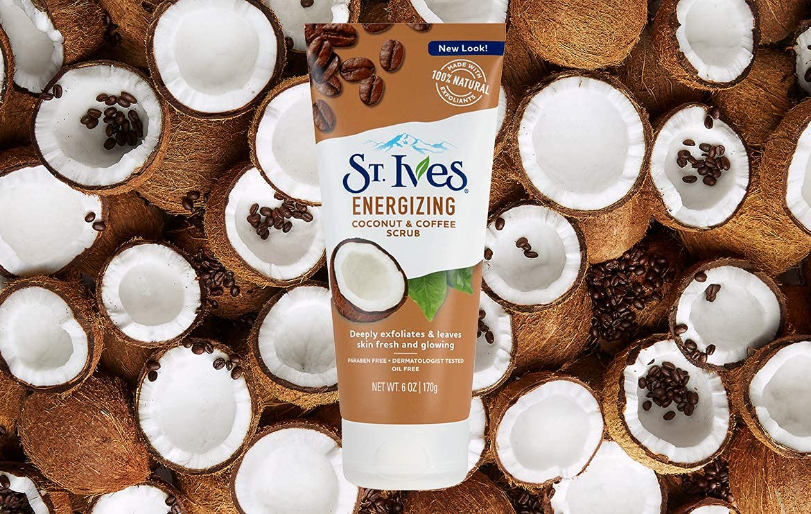 St. Ives Rise and Energize coconut-coffee fragrance aroma awakens senses