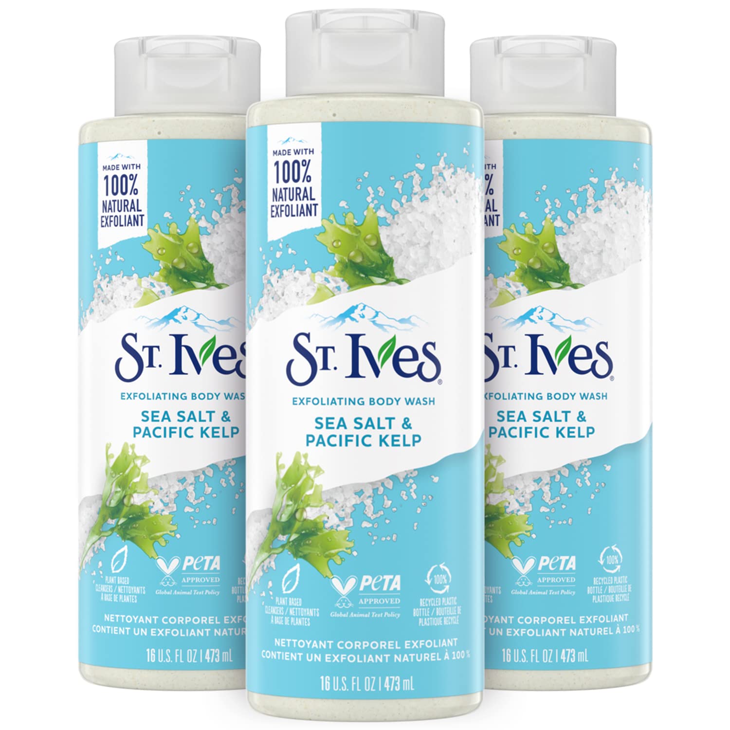 St Ives Sea Salt and Pacific Kelp bottle for glowing skin