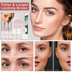 St. Mege Brow Lamination Kit 5-bottle system highlights all-inclusive kit for complete at-home lamination.