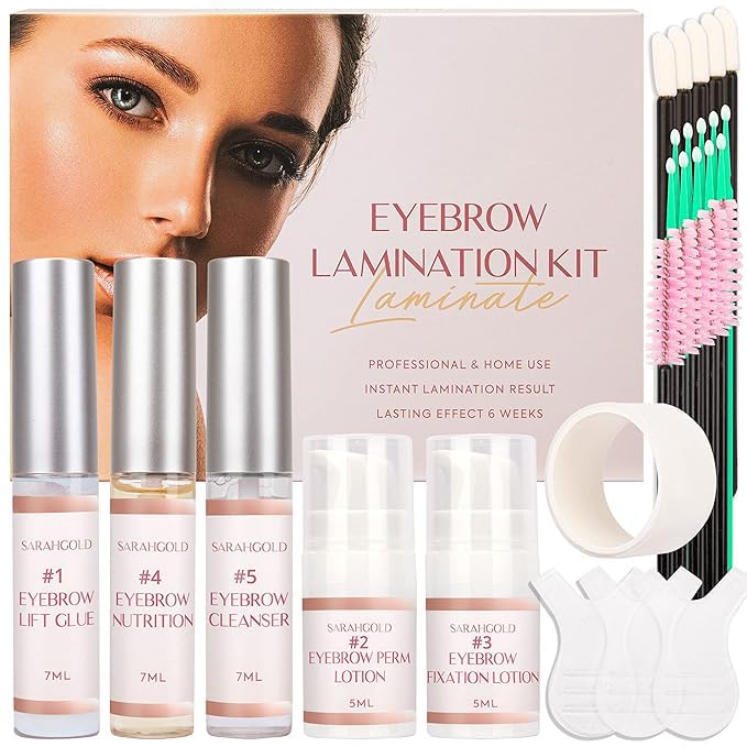 St. Mege Brow Lamination Kit Fuller Brows visual showcases salon-quality at-home lift for a fuller look.