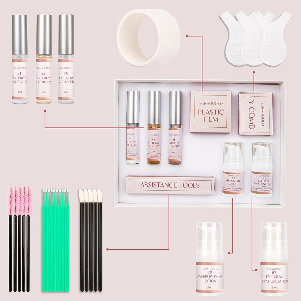 St. Mege Brow Lamination Kit Lift Glue bottle demonstrates the precision tool for even, controlled application.