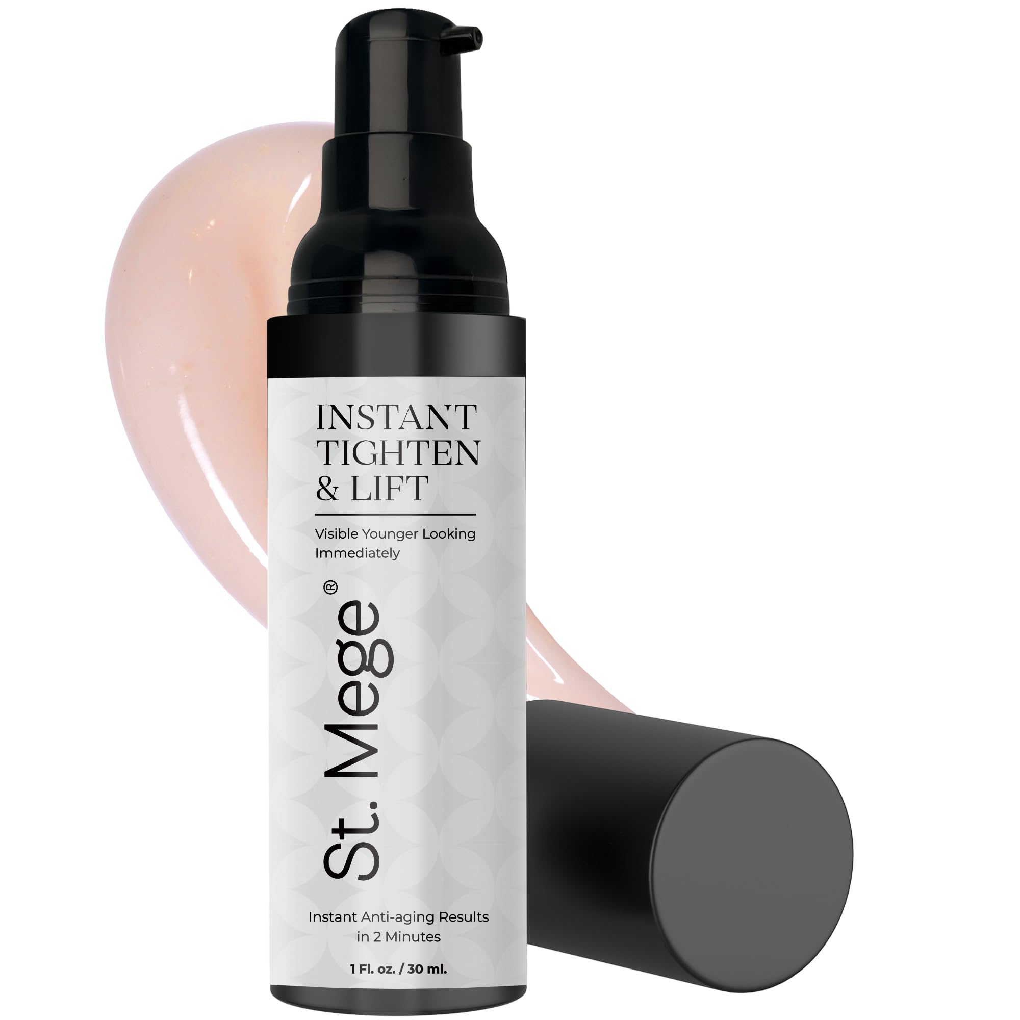 St. Mege lightweight cream texture applied on skin for comfort.
