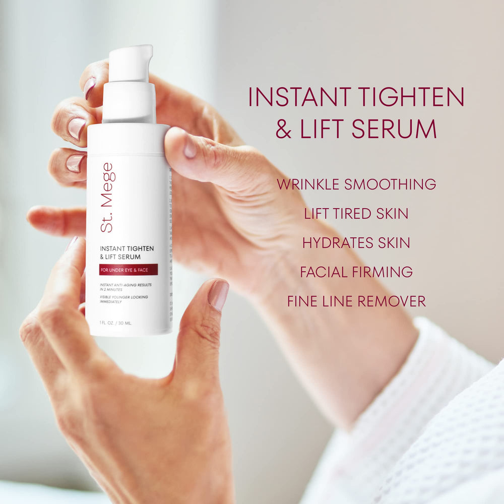St. Mege Skin Tightening Cream texture blends easily with no white residue