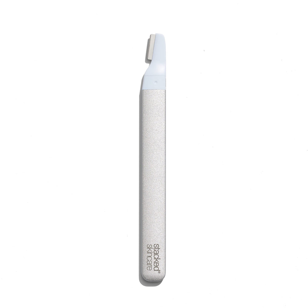 StackedSkincare dermaplaning blade refills close-up for clean, precise tool performance.