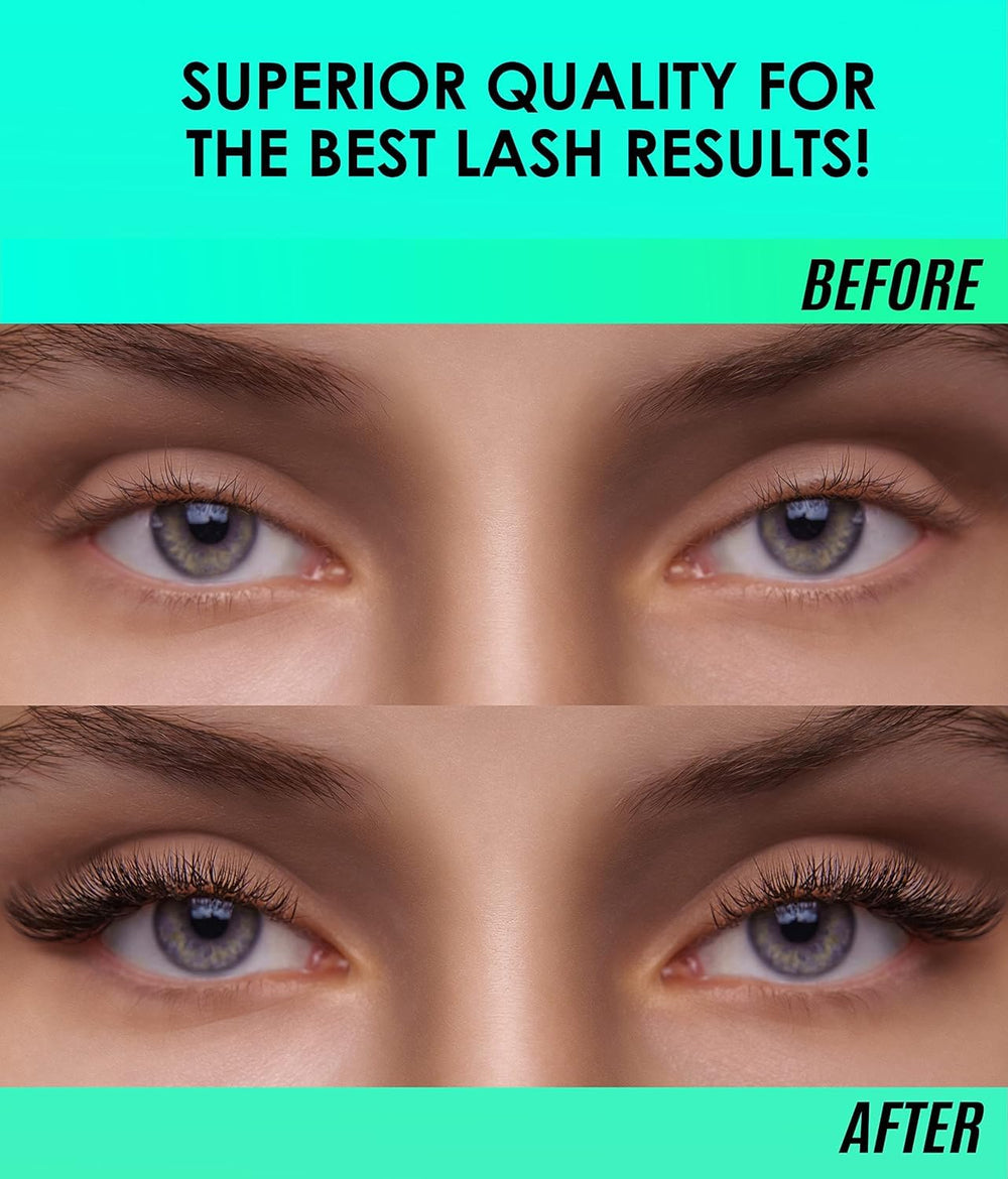 Stacy Lash black adhesive swirl on palette shows versatile use for premium lash services.