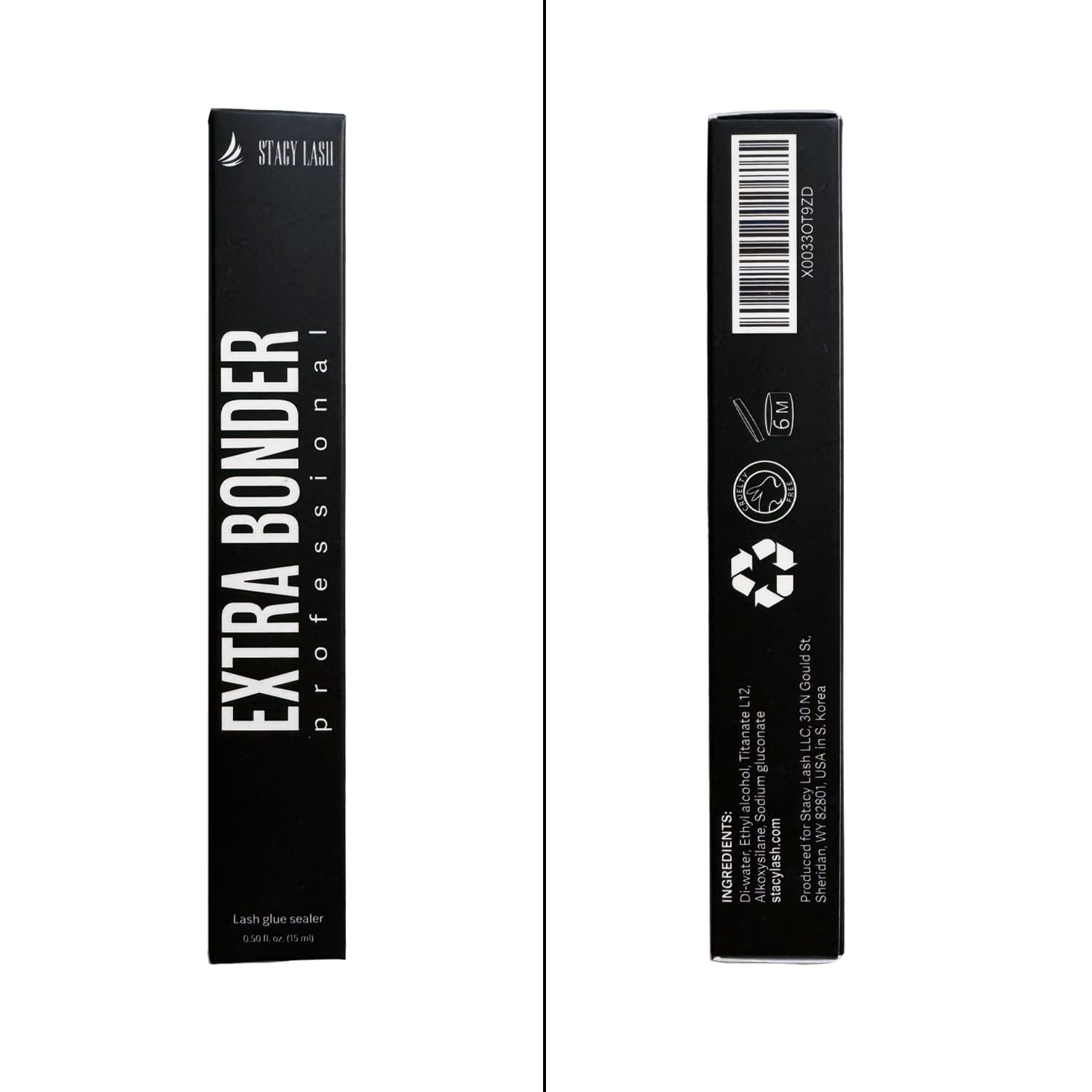 Stacy Lash Bonder vegan label confirms latex-free, cruelty-free ingredients