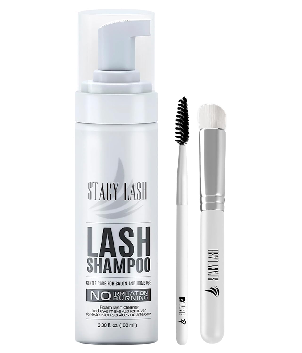 STACY LASH eyelash extension shampoo bottle pour for gentle daily lash cleansing