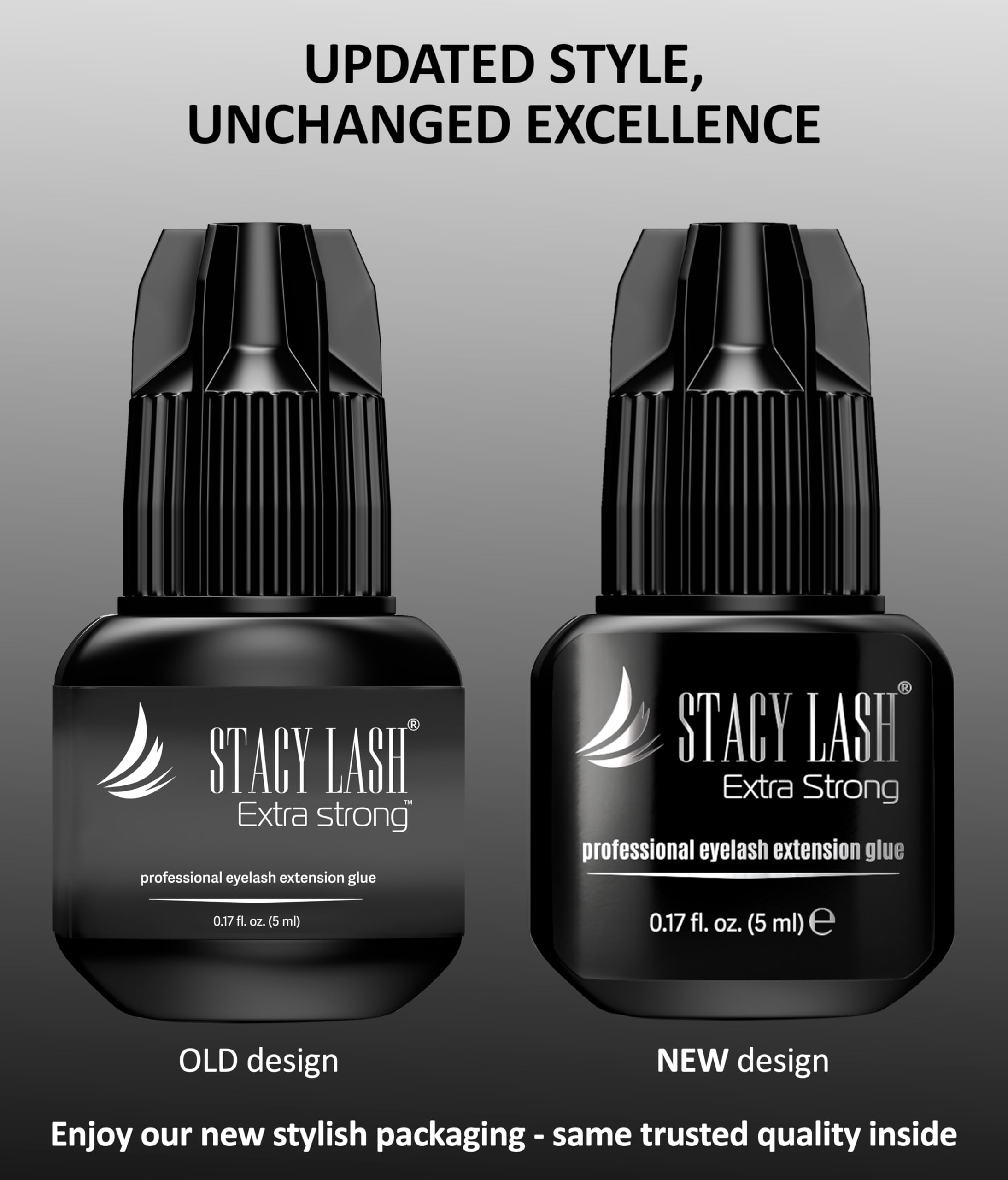 Sealed packaging preserves freshness for STACY LASH glue