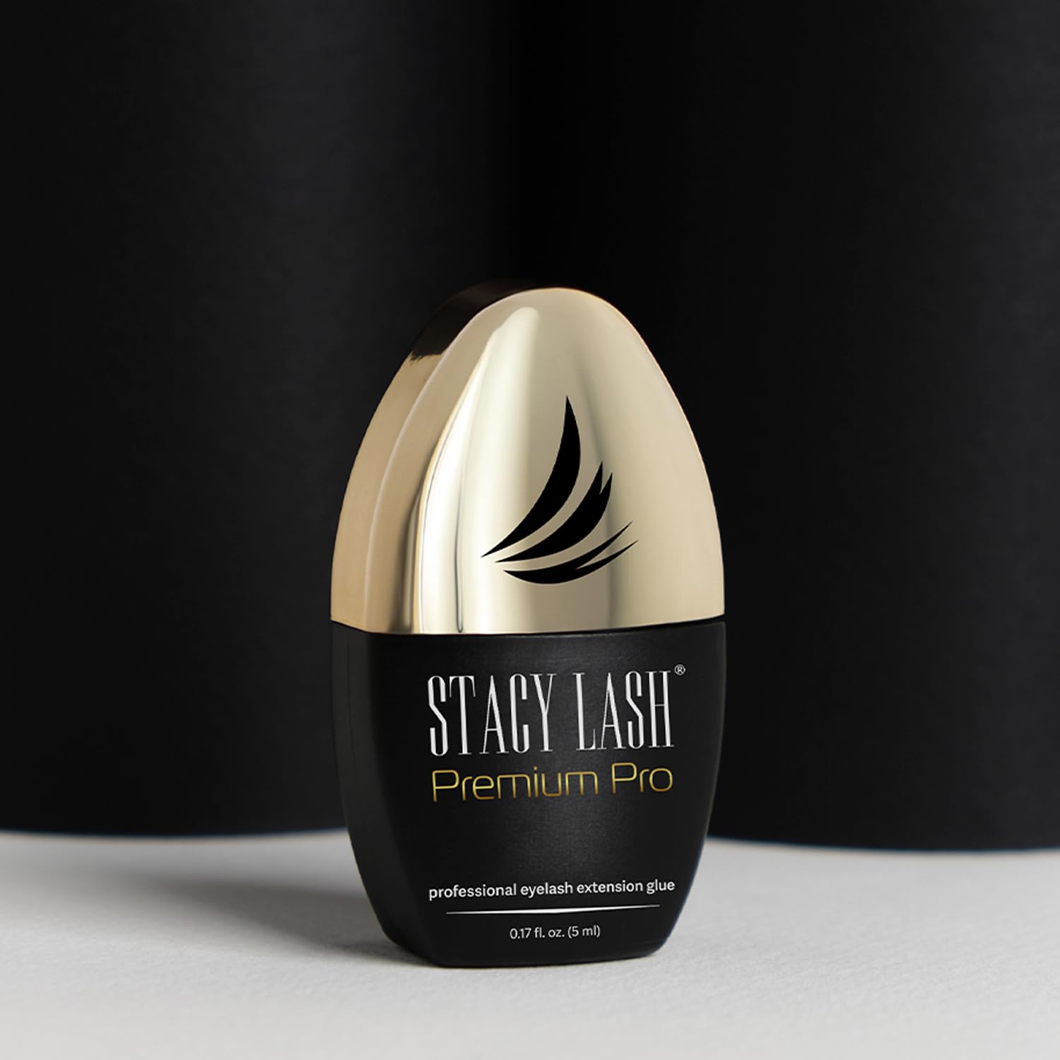 STACY LASH Premium Pro client lash after application with glossy finish.