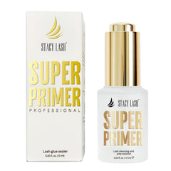 Stacy Lash Primer bottle top view for on-the-go lash prep.