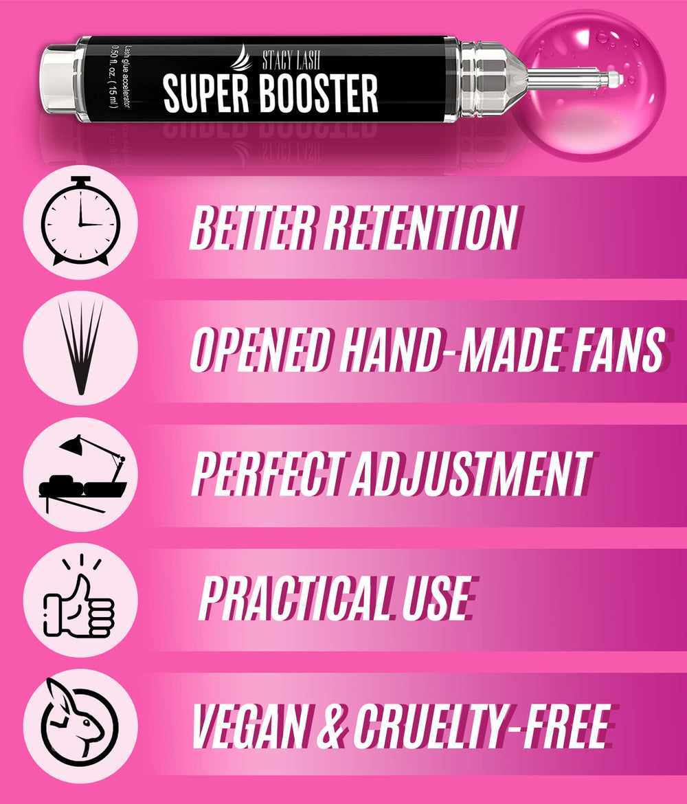 STACY LASH Super Booster application glide demonstrates smooth primer use