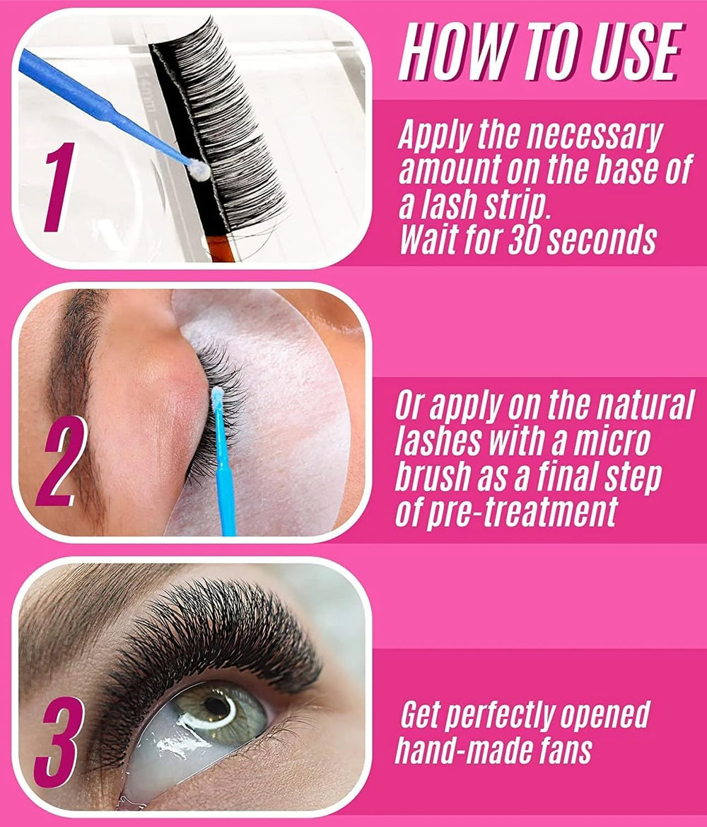 STACY LASH Super Booster quick-dry cure on lash extension