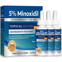 Stafenit 5% minoxidil bottle for targeted scalp regrowth with daily use