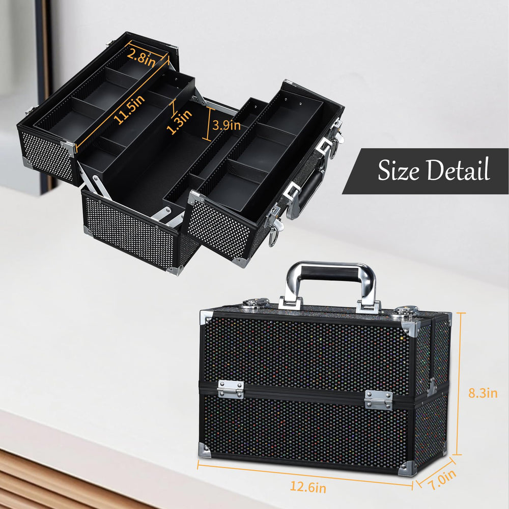 Stagiant easy-clean trays highlight quick cleanup after messy makeup sessions.