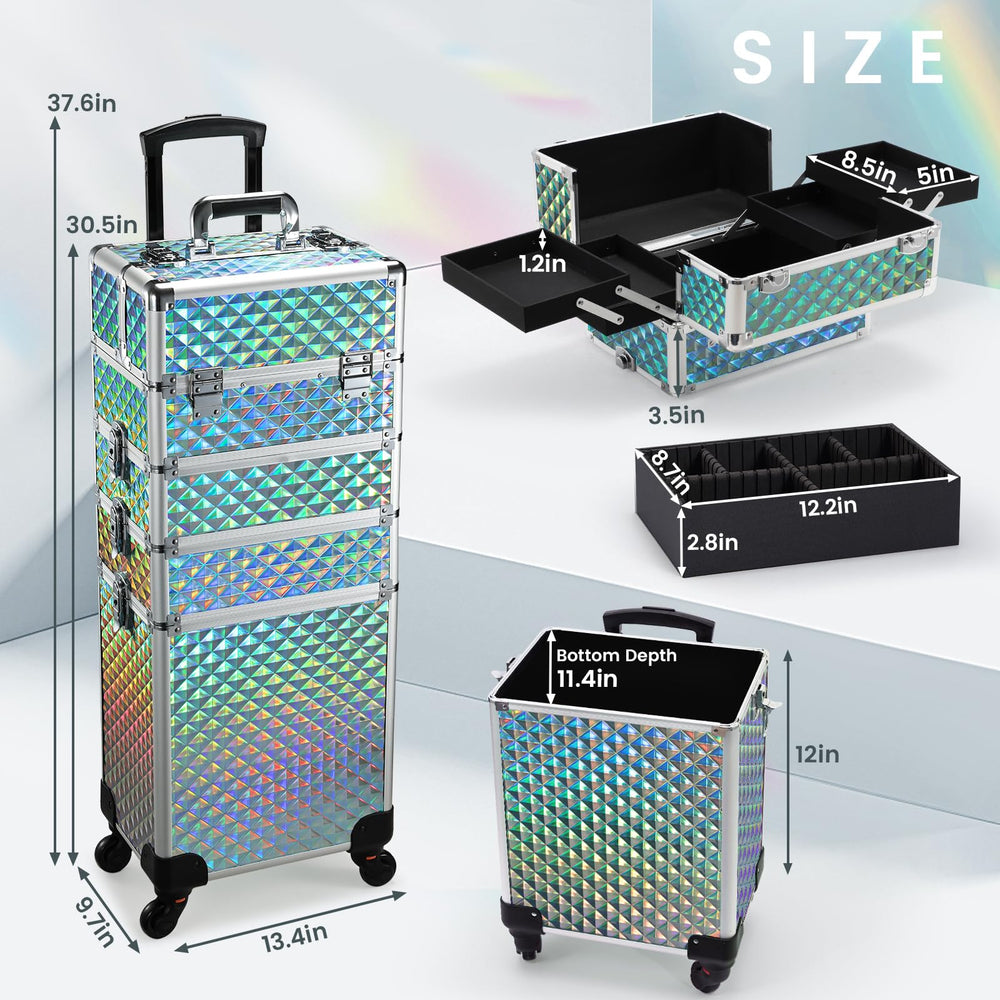 Stagiant aluminum-frame corners reinforce durability for frequent travel.