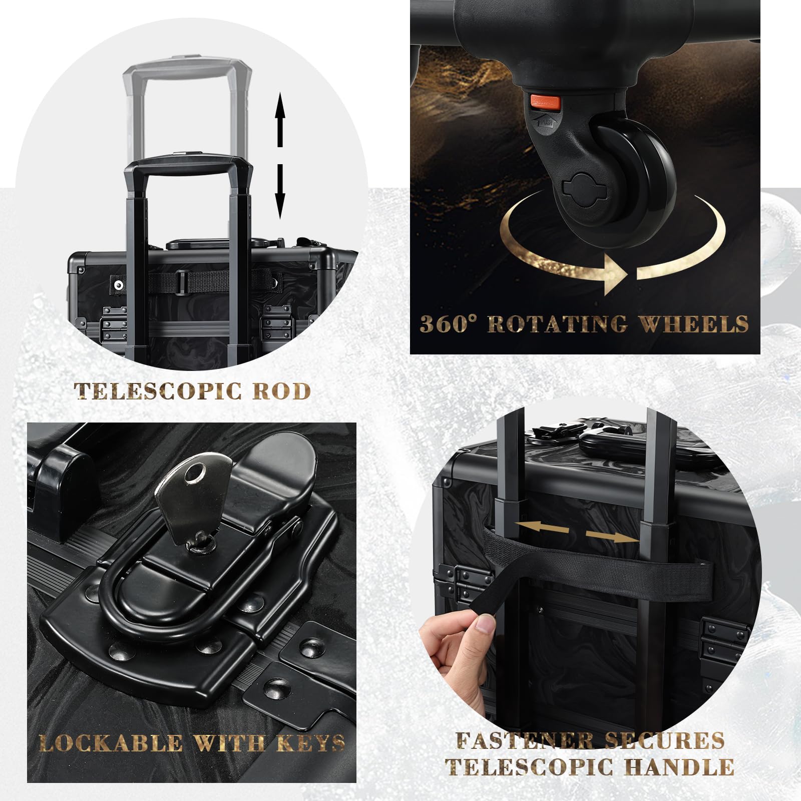 Stagiant detachable compartments enable flexible configurations for professionals