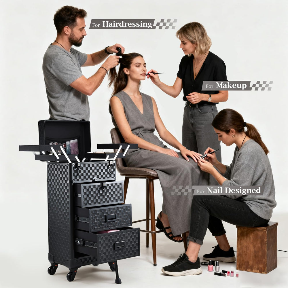 Stagiant hidden foot stand deployed adds stability when fully loaded.