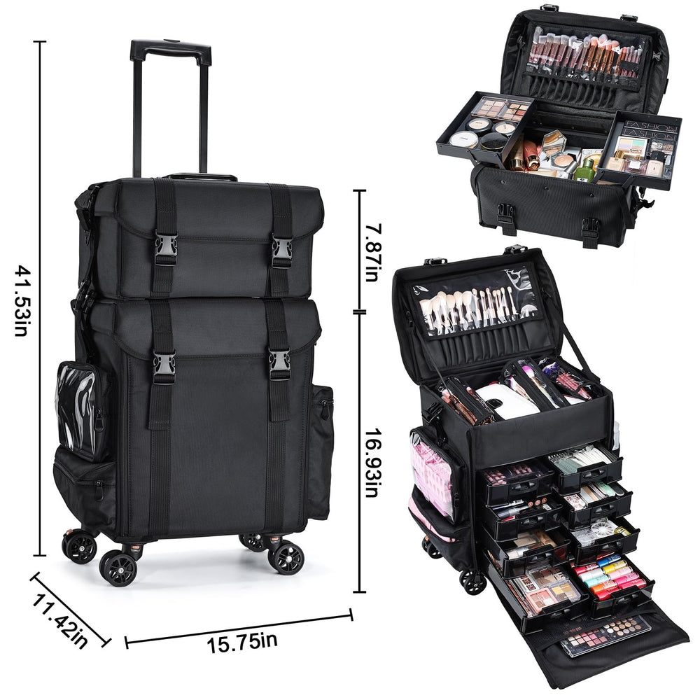 Stagiant durable 1680D nylon fabric with stain-proof zippers and reinforced hardware details.