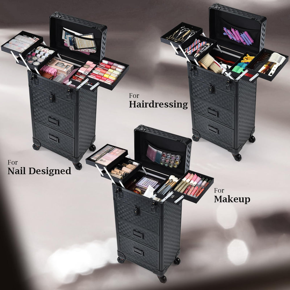 Stagiant three-drawers with smooth rails for organized storage during travel.