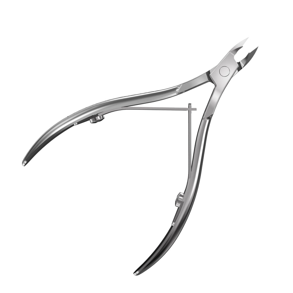 Staleks Classic 12 cuticle nippers front view with 5mm blade for precise use