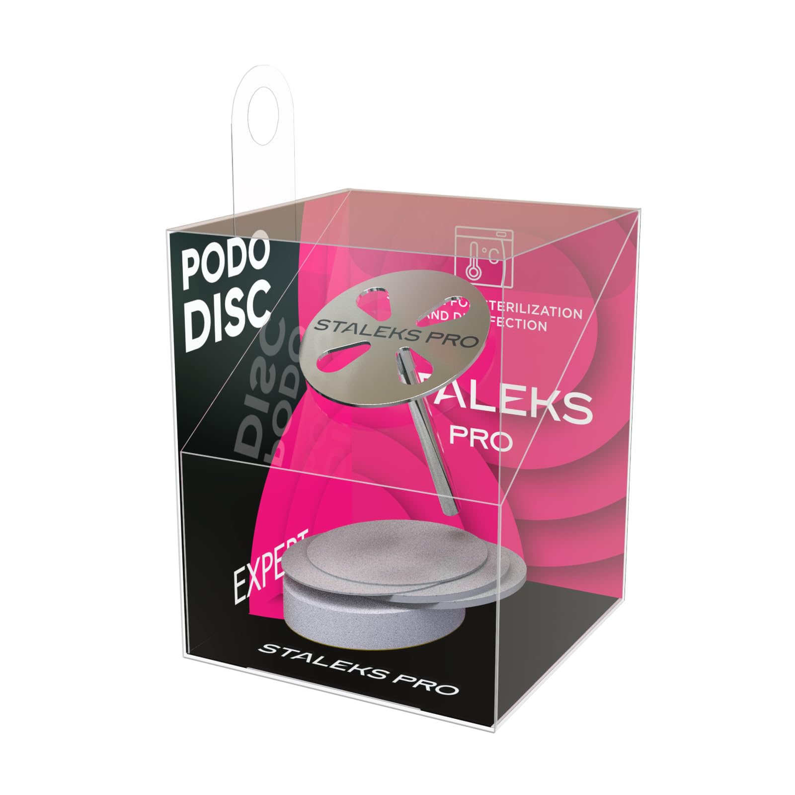 Five 180-grit disposable files compatible with Staleks PODODISC M Expert.