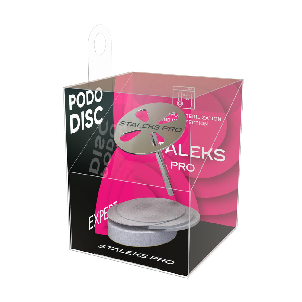 Five 180-grit disposable files compatible with Staleks PODODISC M Expert.