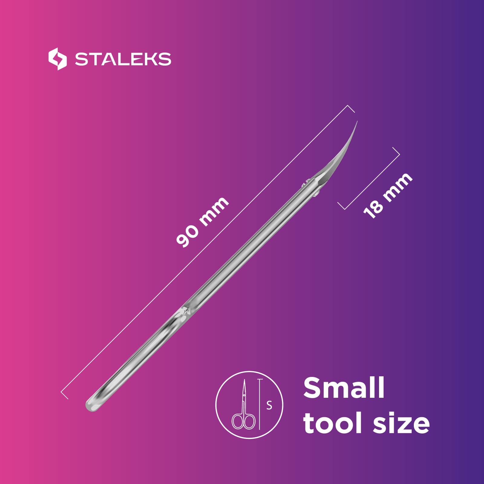Staleks Pro Expert 50 Type 1 ergonomic handle enhances control for small hands.