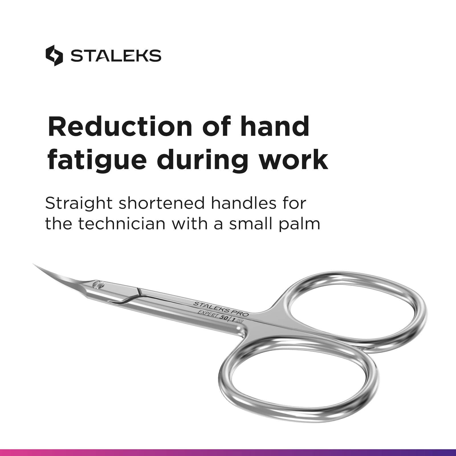 Staleks Pro Expert 50 Type 1 polished surface resists wear and rust.