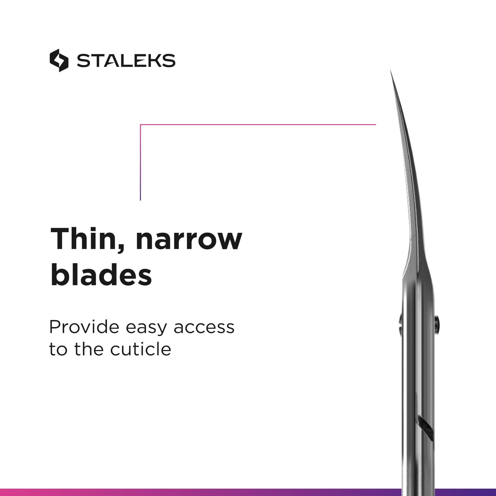 Staleks Pro cuticle scissors sterilization-ready for autoclave cleaning