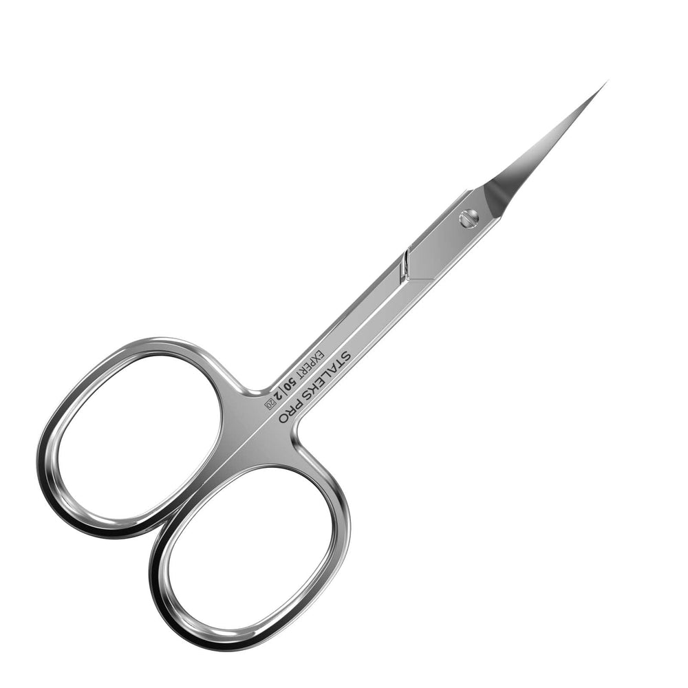 Staleks Pro Expert 50, tijeras de cutícula con hoja curva para precisión