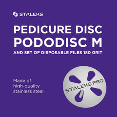 Stainless steel PODODISC M Expert demonstrates durability and hygienic design for sterilization.