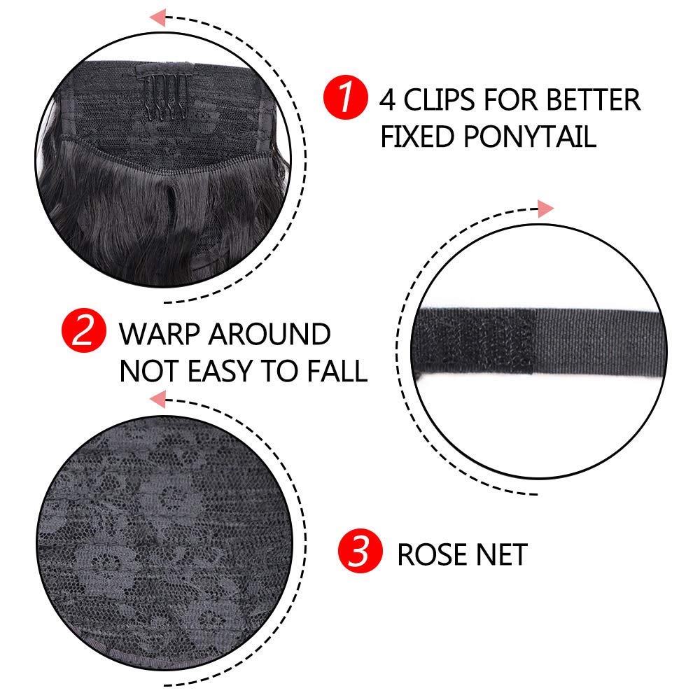 Stamped Glorious easy-wear Velcro design for quick hairstyle changes.