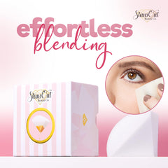StansOut Memory Foam Sponge liquid-foundation-application delivers smooth finish.