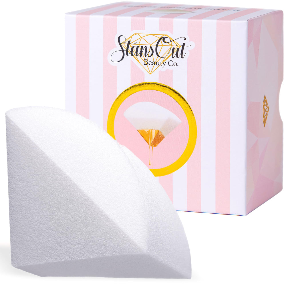 StansOut Memory Foam Sponge precision-face-angles shows contouring control for complete coverage.